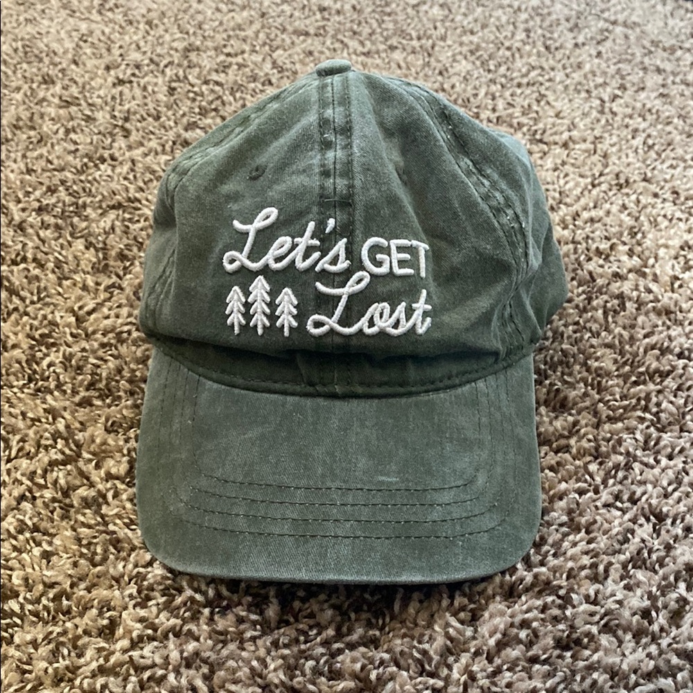 Green 'Let's Get Lost' Cap